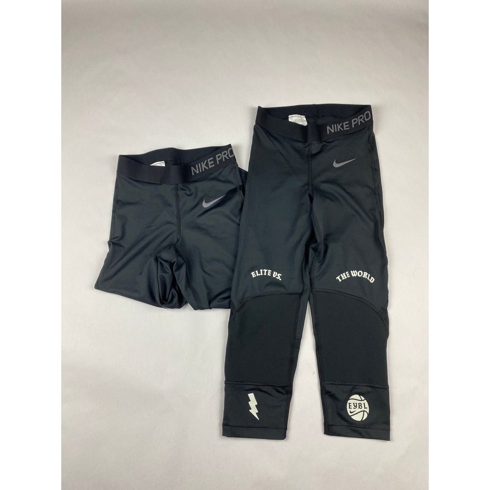 Nike Pro EYBL Women's Compression Leggings Size XS - Lot of 2 Elite vs World
